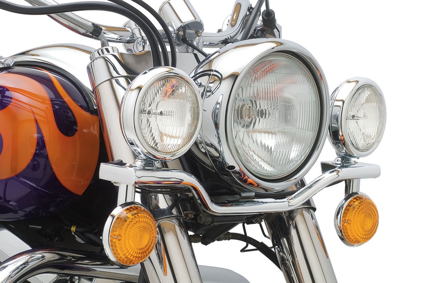 Steel | Lightbars/Visors/Spotlights Motorcycle Accessories | Kawasaki Vulcan 800B (96-05) | Cobra USA