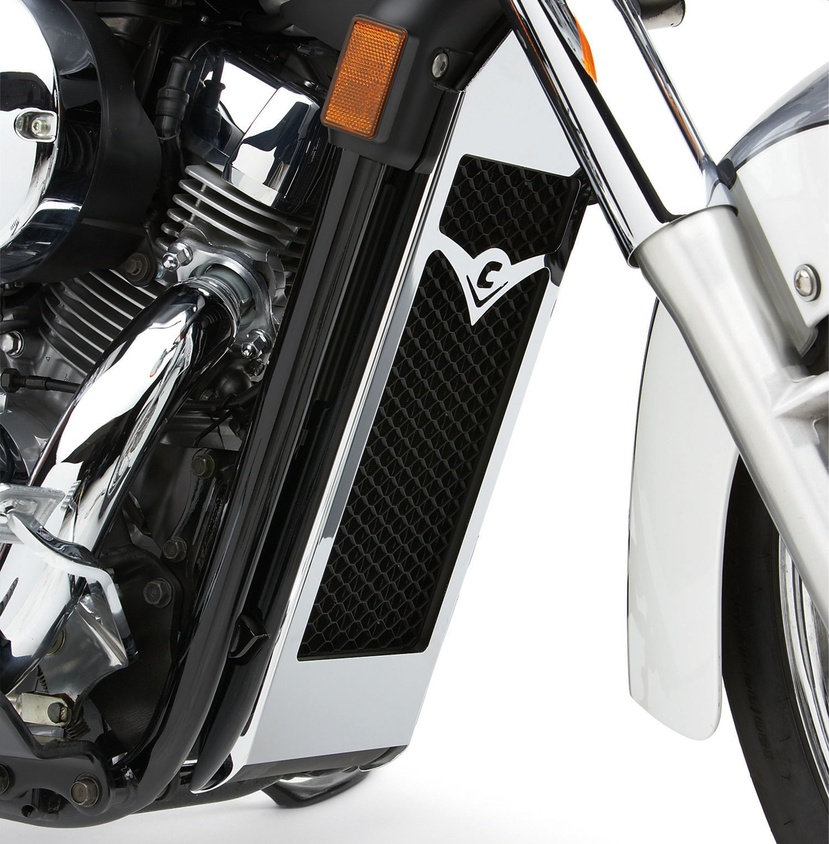 Radiator Cover Chrome Accessories Motorcycle Accessories Honda Aero 750 14 16 Cobra Usa